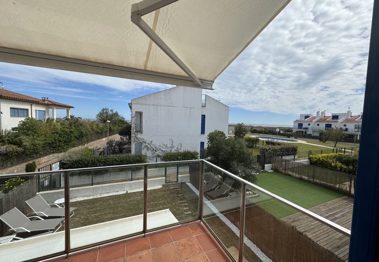 Casa adossada en Torroella de Montgri - Les Dunes 107 - A 60 m de la platja, aire,  piscina i jardí